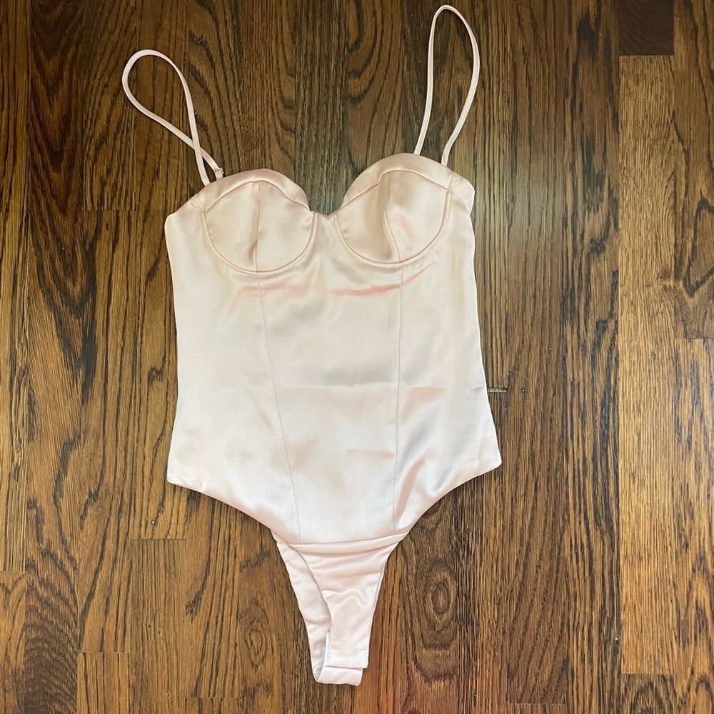 NWT Zara champagne bodysuit!